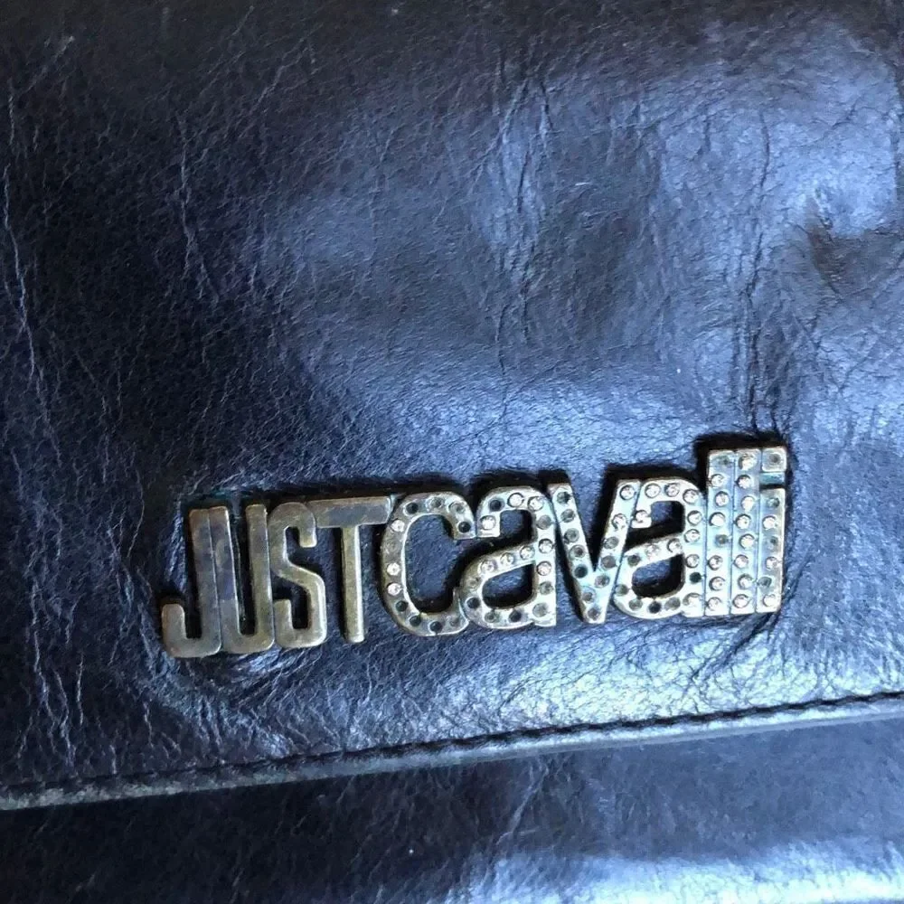 Just Cavalli Black, leather wallet vintage